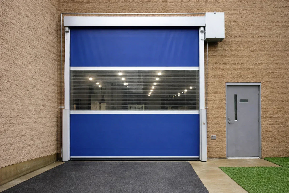 Blue Vinyl Roll-Up High Cycle Motor