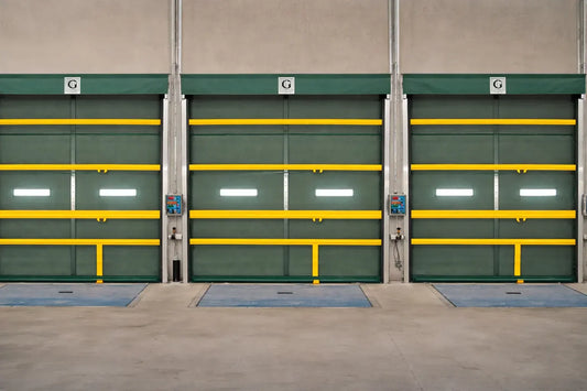 Green Bug Screen Roll-up on Dock